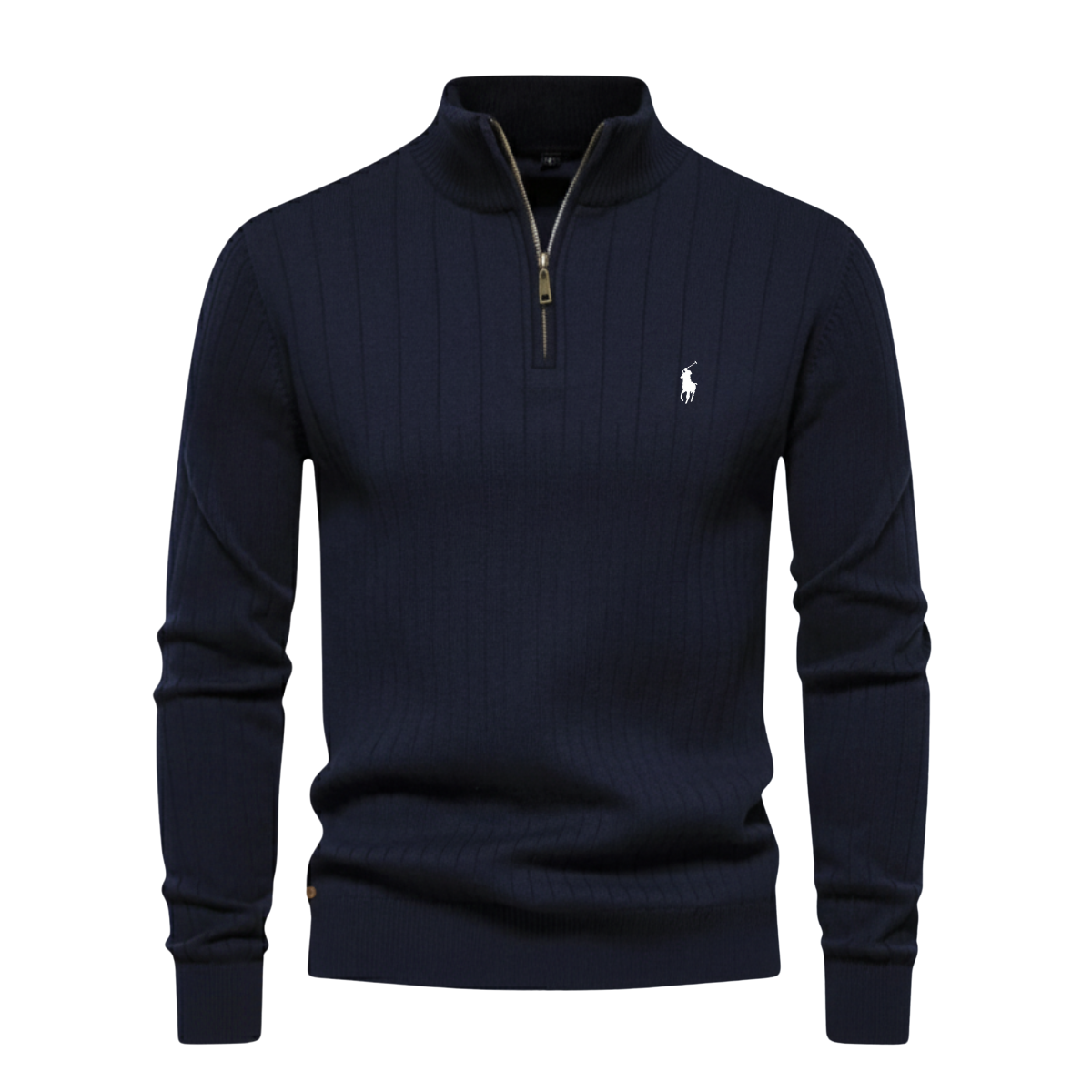 Ribbed Quarter Zip Jumper
