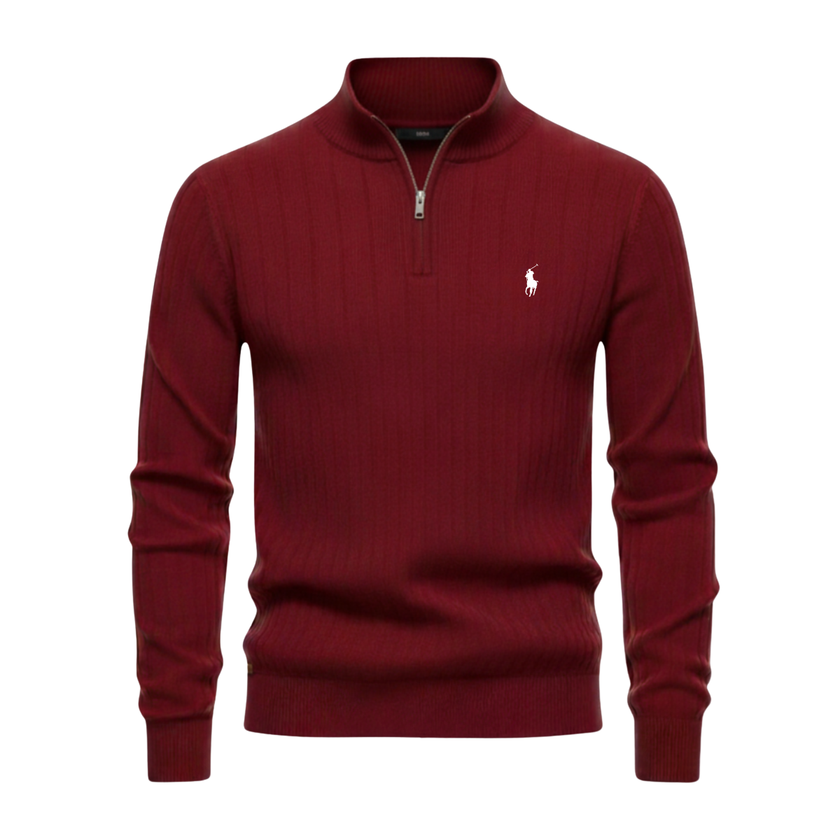 Ribbed Quarter Zip Jumper