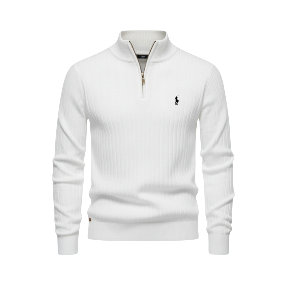 Ribbed Quarter Zip Jumper